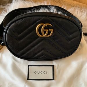 Gucci GG Marmont Matelasse Belt Bag